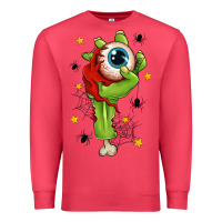 Cardinal Zombie Hand with Eyeball Premium Sweatshirt - texasbilliewilder