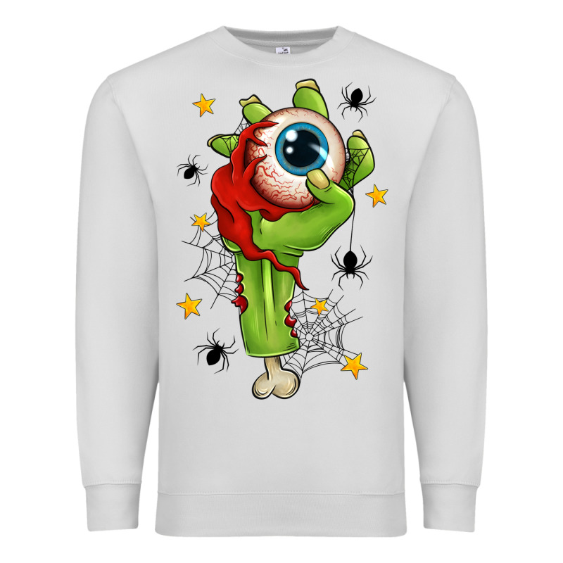 Zombie Hand With Eyeball Premium Sweatshirt by texasbilliewilder | Teevron