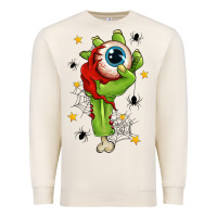Sandshell Zombie Hand with Eyeball Premium Sweatshirt - texasbilliewilder