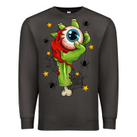 Smoke Zombie Hand with Eyeball Premium Sweatshirt - texasbilliewilder