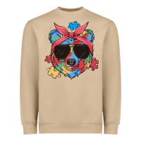 Mushroom autism awareness bear Heavyweight Sweatshirt - MaliasSmallBusiness