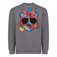 Storm autism awareness bear Heavyweight Sweatshirt - MaliasSmallBusiness