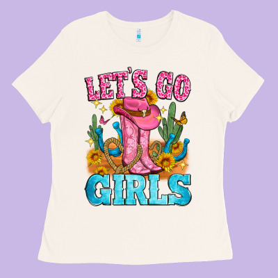 Let's Go Girls Ladies Tee Designed By Zillion Design Studio