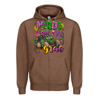 Chestnut mardi gras monster truck Zipper Hoodie - LillyAllenDesigns