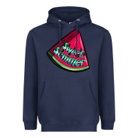 Navy sweet summer watermelon Heavyweight Hoodie - NancyCooperArtShop