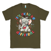 Army Green it's ok to be different Classic Tee - MaliasSmallBusiness