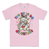Bubblegum Pink it's ok to be different Classic Tee - MaliasSmallBusiness