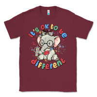 Burgundy it's ok to be different Classic Tee - MaliasSmallBusiness