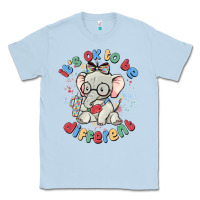 Dusty Blue it's ok to be different Classic Tee - MaliasSmallBusiness