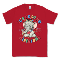 Red it's ok to be different Classic Tee - MaliasSmallBusiness