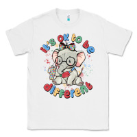 White it's ok to be different Classic Tee - MaliasSmallBusiness