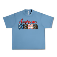 Pebble Blue Western American Mama Urban Heavy Tee - LillyAllenDesigns