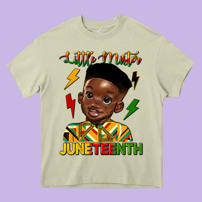 Little Mister Juneteenth Heavy Core Tee Designed By Hra Design Shop