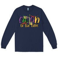 Navy cajun to the core Long Sleeve Tee - MaliasSmallBusiness