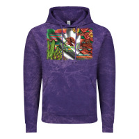 Cloud Purple mexico flag sunflowers roses and cactus with serape aztec and leopard Vintage Hoodie - Artiststas