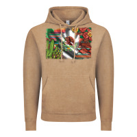Vintage Coffee mexico flag sunflowers roses and cactus with serape aztec and leopard Vintage Hoodie - Artiststas