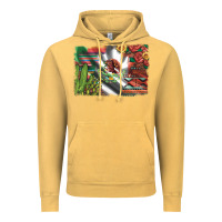 Vintage Mustard mexico flag sunflowers roses and cactus with serape aztec and leopard Vintage Hoodie - Artiststas