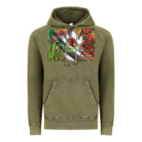Vintage Olive mexico flag sunflowers roses and cactus with serape aztec and leopard Vintage Hoodie - Artiststas