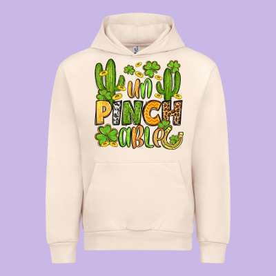 Un Pinch Able  St. Patrick's Day Urban Hoodie Designed By Oliviacreatesart