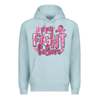 Blue Mist pray fight believe breast cancer Premium Hoodie - texasbilliewilder