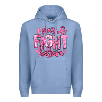 Colony Blue pray fight believe breast cancer Premium Hoodie - texasbilliewilder