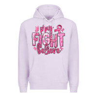 Lilac pray fight believe breast cancer Premium Hoodie - texasbilliewilder