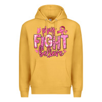 Mustard pray fight believe breast cancer Premium Hoodie - texasbilliewilder