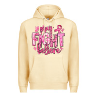 Pina Colada pray fight believe breast cancer Premium Hoodie - texasbilliewilder