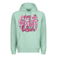 Seafoam pray fight believe breast cancer Premium Hoodie - texasbilliewilder