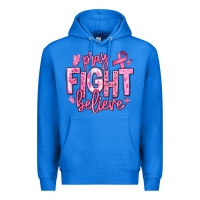 True Royal pray fight believe breast cancer Premium Hoodie - texasbilliewilder