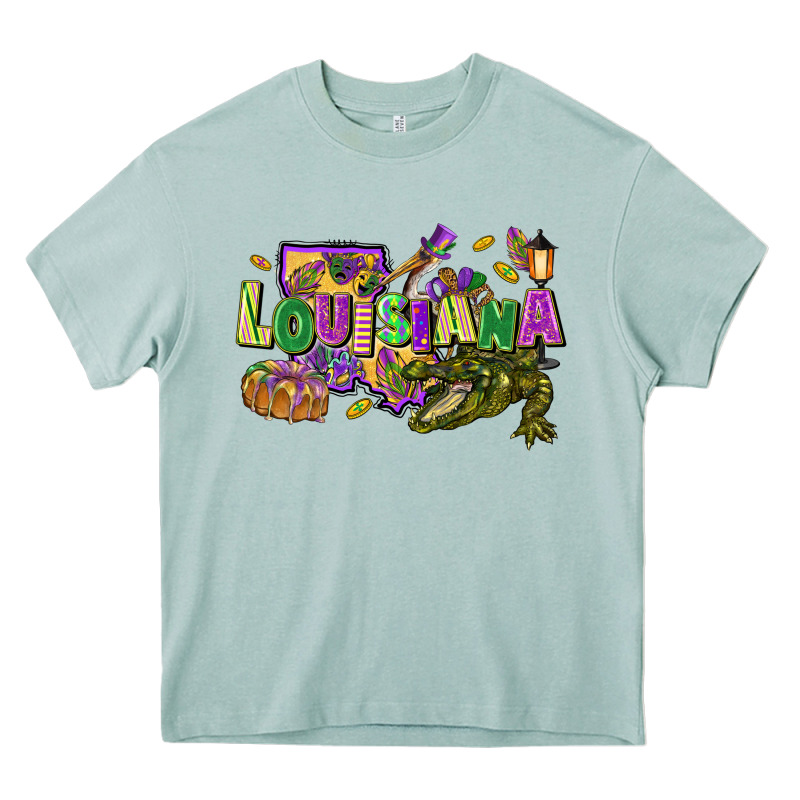 Louisiana Mardi Gras Heavy Core Tee by FaDigitalArtStudio | Teevron
