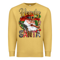Antique Gold Howdy Santa Premium Sweatshirt - NancyCooperArtShop