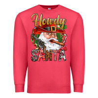 Cardinal Howdy Santa Premium Sweatshirt - NancyCooperArtShop