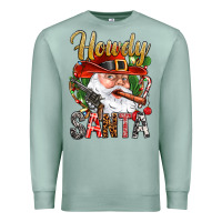 Seafoam Howdy Santa Premium Sweatshirt - NancyCooperArtShop