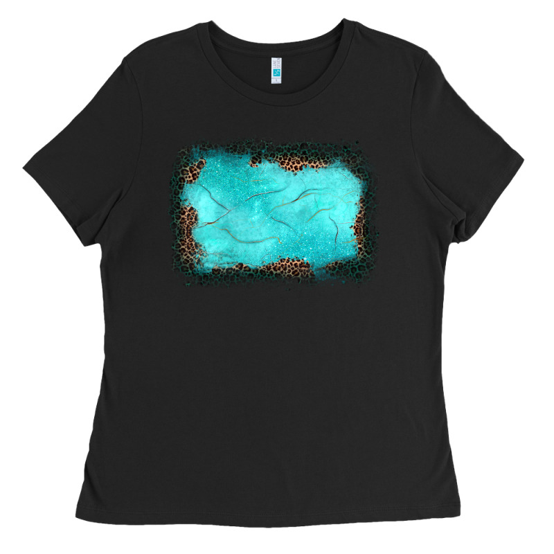 Gemstone Leopard Background Ladies Tee by JahusDesignShop | Teevron