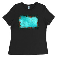 Black gemstone leopard background Ladies Tee - JahusDesignShop