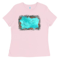 Bubblegum Pink gemstone leopard background Ladies Tee - JahusDesignShop