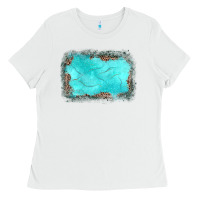 White gemstone leopard background Ladies Tee - JahusDesignShop