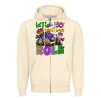 Sandshell let the good times roll with mardi gras monster tr Zipper Hoodie - LillyAllenDesigns