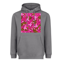 Storm breast cancer with ribbon and butterfly seamless p Heavyweight Hoodie - texasbilliewilder