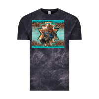 Cloud Black western rodeo bullfighter Aztec leopard turquoise Vintage Tee - BarkalooDesign