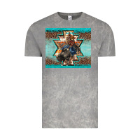 Cloud Rock western rodeo bullfighter Aztec leopard turquoise Vintage Tee - BarkalooDesign