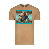 Vintage Camel western rodeo bullfighter Aztec leopard turquoise Vintage Tee - BarkalooDesign