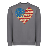Storm american heart flag Heavyweight Sweatshirt - MaliasSmallBusiness