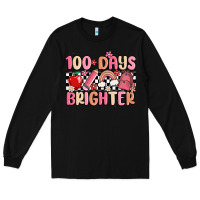 Black 100 days brighter Long Sleeve Tee - MaliasSmallBusiness