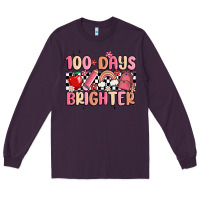 Plum 100 days brighter Long Sleeve Tee - MaliasSmallBusiness