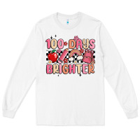 White 100 days brighter Long Sleeve Tee - MaliasSmallBusiness