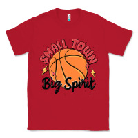 Red small town big spirit Classic Tee - MaliasSmallBusiness