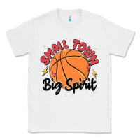 White small town big spirit Classic Tee - MaliasSmallBusiness