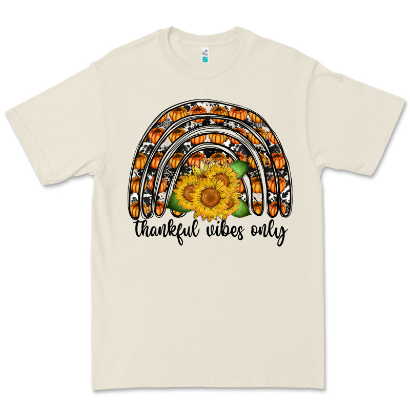 Thankful Vibes Only Premium Tee by CowhideDigitalArt | Teevron